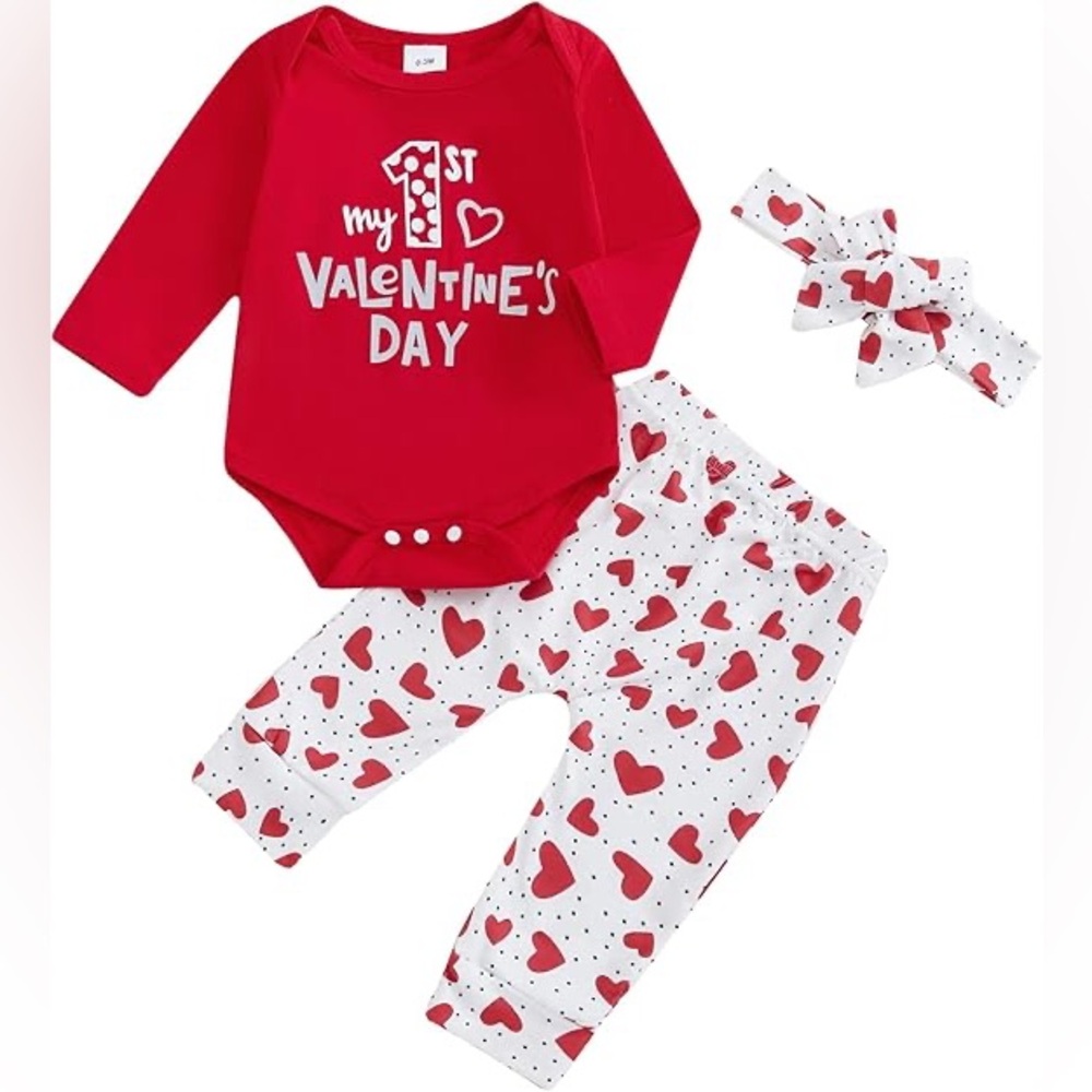 ❤️ Baby girl Valentine’s Day outfit